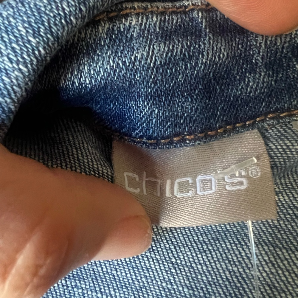 Chico's Light Blue Denim Jacket - Picture 6 of 8